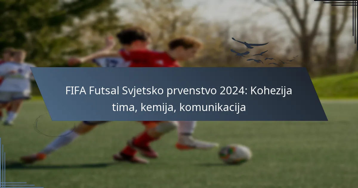 FIFA Futsal Svjetsko prvenstvo 2024: Kohezija tima, kemija, komunikacija