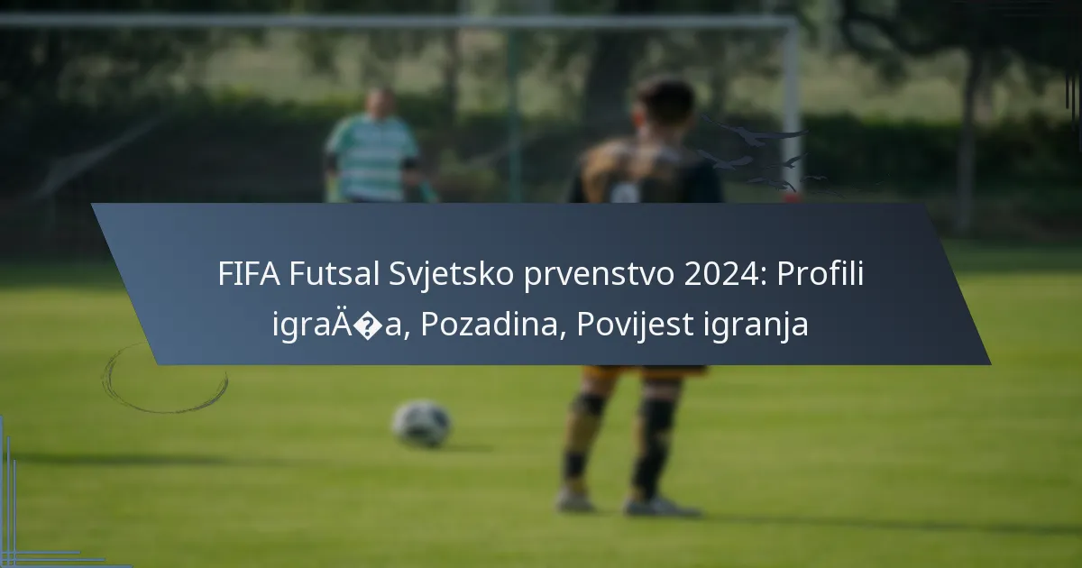 FIFA Futsal Svjetsko prvenstvo 2024: Profili igrača, Pozadina, Povijest igranja
