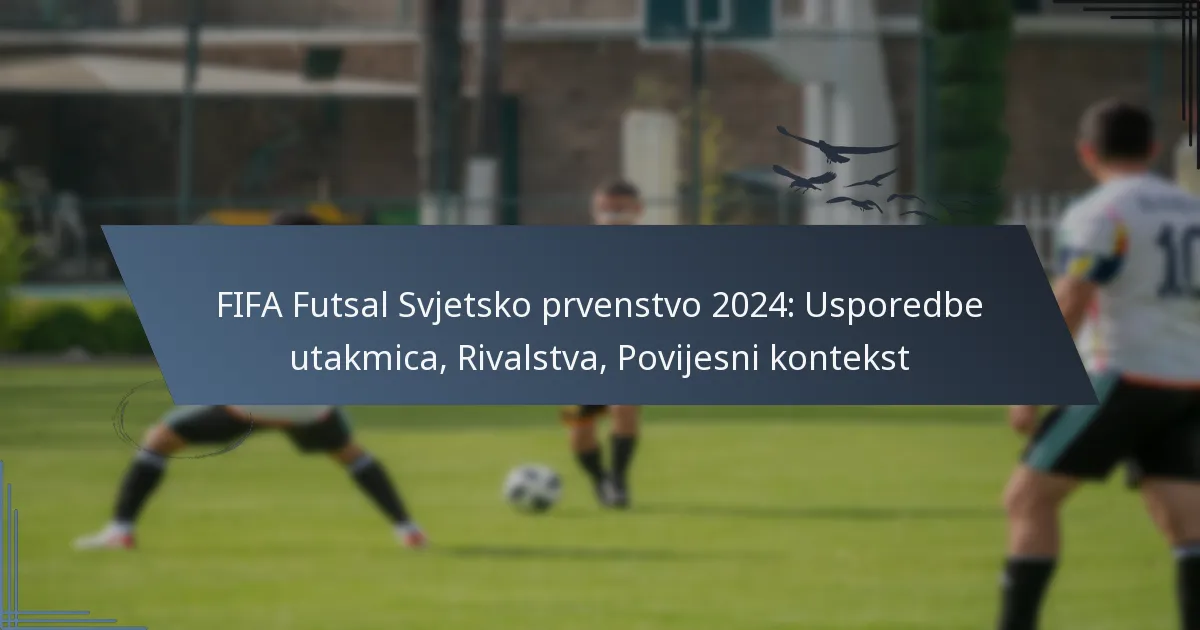 FIFA Futsal Svjetsko prvenstvo 2024: Usporedbe utakmica, Rivalstva, Povijesni kontekst
