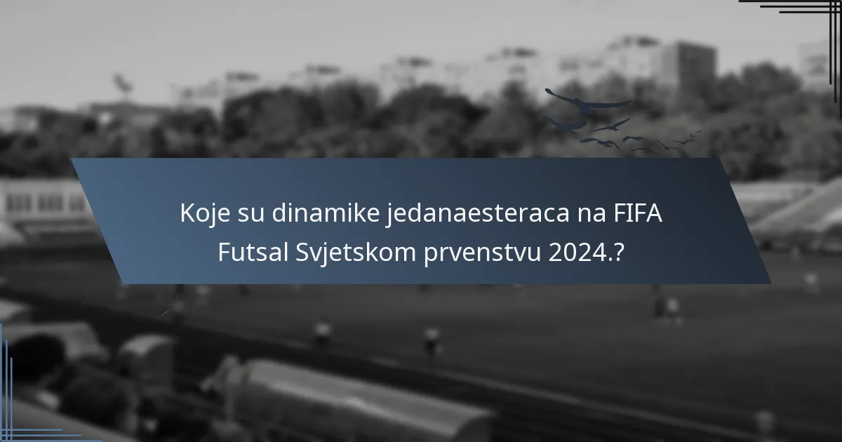 Koje su dinamike jedanaesteraca na FIFA Futsal Svjetskom prvenstvu 2024.?